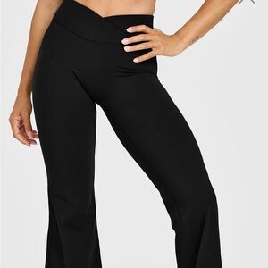 Oner Active Black Unified-Move Wrap Flared Pants Length Regular